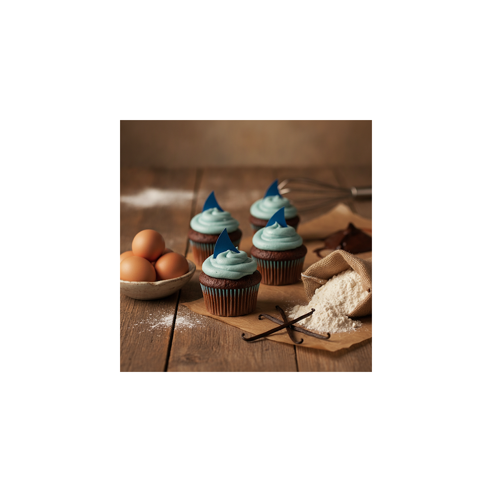 Luxury Blue Cupcake Gift Set | 15 pcs Sweet Treats