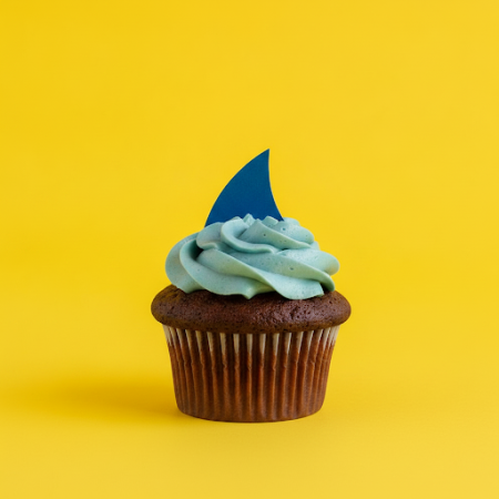 Blue Cupcake Gift Set 15 pcs – Luxury Sweet Treats in PattayaCustom Made Basket