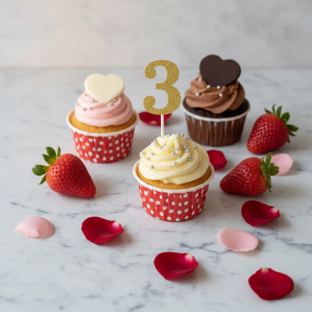 ชุดคัพเค้กวันแห่งความรัก ขนาดใหญ่ 50 ชิ้น - 6 LOVE DAY CAP CAKE BIG SET 50 pc | ตะกร้าสั่งทำพิเศษ