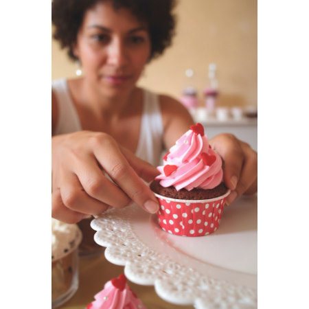 Pink Heart Cupcake Gift Set 15 pcs – Romantic Sweet Treats in Pattaya Pink Heart Cupcake Gift Set 15 pcs – Romantic Sweet Treats