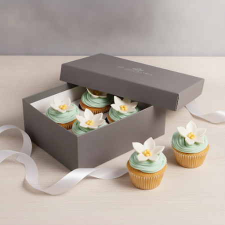 JASMINE FLOWER CAP CAKE SET 12pc - 3 JASMINE FLOWER CAP CAKE SET 12pc | Individueller KorbGenießen Sie unser 12-teiliges JASMINE