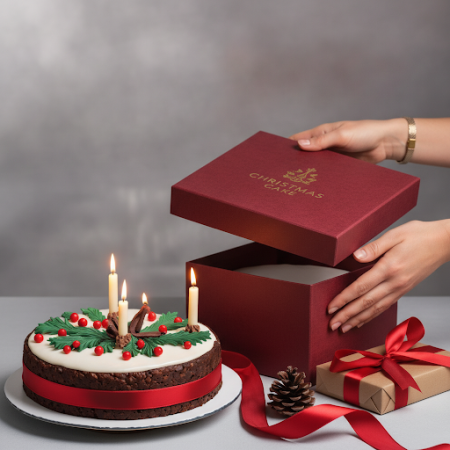Christmas Cake 1100g – Festive Celebration Dessert in Pattaya Christmas Cake 1100g – Festive Celebration Dessert in Pattaya