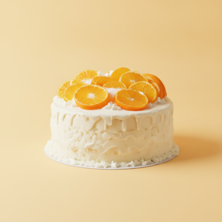Full Orange Cake 1500g – Fresh Citrus Celebration Dessert in Pattaya Full Orange Cake 1500g – Fresh Citrus Celebration Dessert i