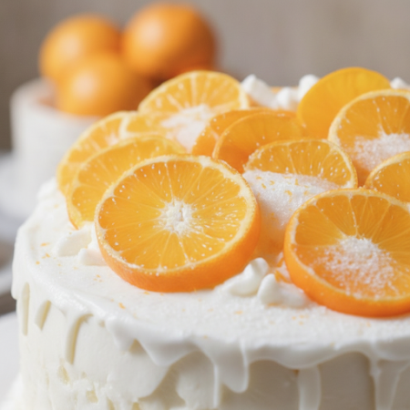 Full Orange Cake 1500g – Fresh Citrus Celebration Dessert in Pattaya Full Orange Cake 1500g – Fresh Citrus Celebration Dessert i