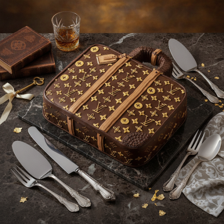 LV Luggage Cake – Luxury Designer Celebration Dessert in Pattaya LV Luggage Cake – Luxury Designer Celebration Dessert in Pattay
