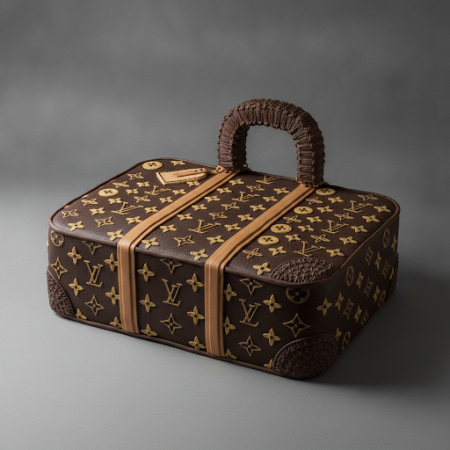 LV luggage cake - 4 LV Luggage Cake | Luksus Kaker | Bestill OnlineUnn deg vår utsøkte LV luggage cake, en perfekt blanding av l