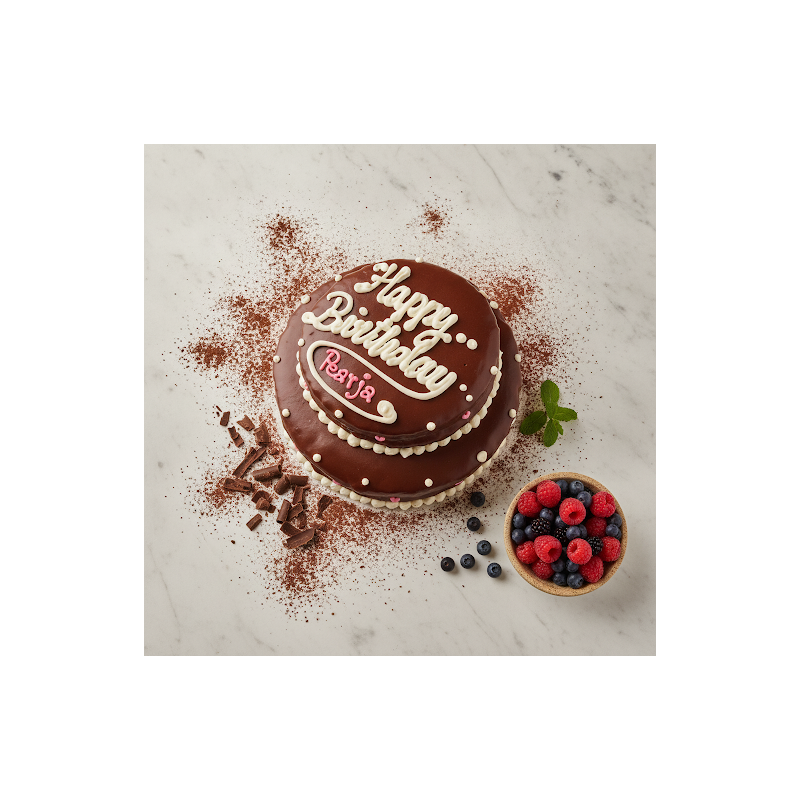 Chocolate sweet soft celebration cake
