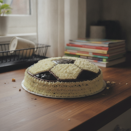 FOOTBALL CAKE 1500 gram - 9 Football Cake 1500g | Delicious Cakes | Order NowIndulge in our 1500g Football Cake, perfect for cel