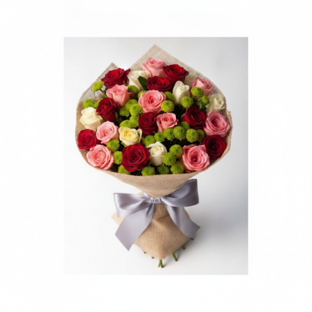 SWEET ROSEs MIX FULL COLOrs FLOWERS - 8 SWEET ROSEs MIX - FULL COLOrs FLOWERS | BukettLjus upp varje tillfälle med vår SWEET ROS
