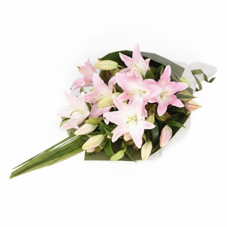 4 Pink Lilies Bouquet – Elegant Floral Gift in Pattaya 4 Pink Lilies Bouquet – Elegant Floral Gift in Pattaya
