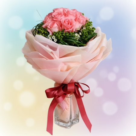 25 Pink Roses Bouquet – Elegant Romantic Gift in Pattaya 25 Pink Roses Bouquet – Elegant Romantic Gift in Pattaya