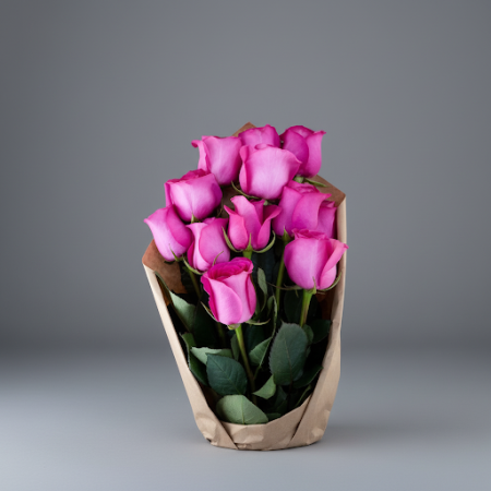 PINK ROSE FLOWER - 2 Pink Rose Flower Bouquet | Vers & Mooi