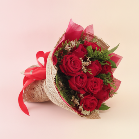 12 Red Roses Bouquet – Elegant Romantic Gift in Pattaya 12 Red Roses Bouquet – Elegant Romantic Gift in Pattaya