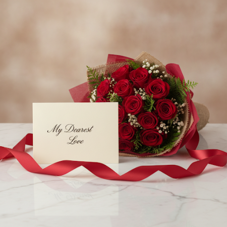 12 Red Roses Bouquet – Elegant Romantic Gift in Pattaya 12 Red Roses Bouquet – Elegant Romantic Gift in Pattaya