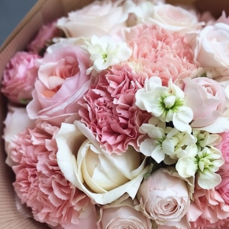 Sweet Mixed Bouquet – 20 Carnations & Roses in Pattaya Sweet Mixed Bouquet – 20 Carnations & Roses in Pattaya