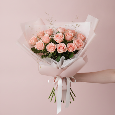 10 Soft Pink Roses Bouquet – Elegant Romantic Gift in Pattaya 10 Soft Pink Roses Bouquet – Elegant Romantic Gift in Pattaya