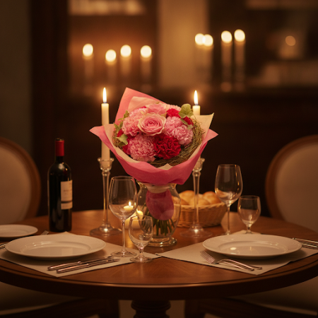 Sweet Mixed Bouquet – Pink Roses & Carnations in Pattaya Sweet Mixed Bouquet – Pink Roses & Carnations in Pattaya