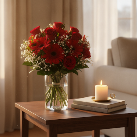 RED HOT FLOWER - 2 RED HOT FLOWER Bouquet | Fleurs fraîches livréesÉgayez n'importe quelle occasion avec notre bouquet RED HOT F