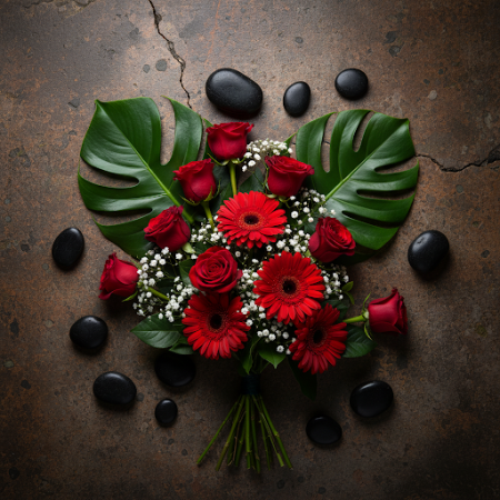RED HOT FLOWER - 3 RED HOT FLOWER Bouquet | Fleurs fraîches livréesÉgayez n'importe quelle occasion avec notre bouquet RED HOT F