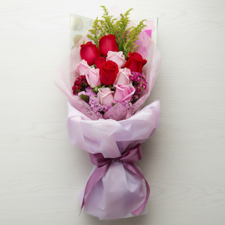 ช่อกุหลาบหลากสี - 2 ช่อกุหลาบหลากสี ของขวัญสุดพิเศษ | Flower Delivery Pattaya