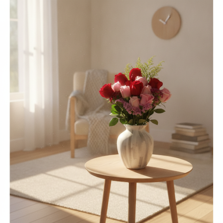 ช่อกุหลาบหลากสี - 6 ช่อกุหลาบหลากสี ของขวัญสุดพิเศษ | Flower Delivery Pattaya