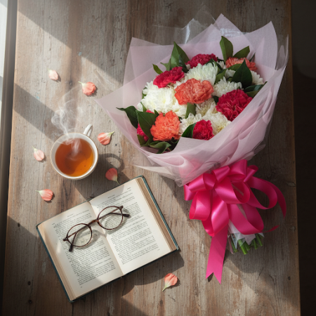 MIX CARNATION - 3 MIX CARNATION Bouquet | Friske blomster online