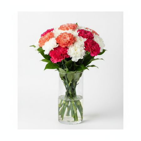 MIX CARNATION - 8 MIX CARNATION Bouquet | Friske blomster online