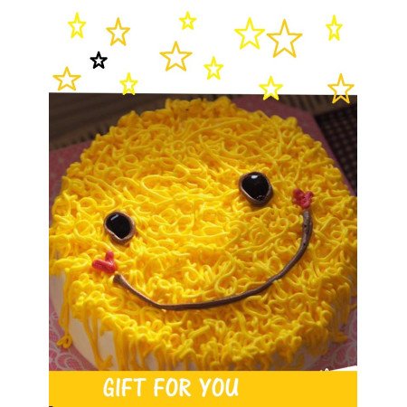 Smile Icon Cake 1100g – Fun Celebration Dessert in Pattaya Smile Icon Cake 1100g – Fun Celebration Dessert in Pattaya