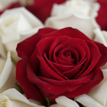 35 WHITE AND RED ROSE FLOWERS - 2 باقة الورد الأبيض والأحمر | زهور طازجة عبر الإنترنتأضئ أي مناسبة مع باقة 35 WHITE AND RED ROSE