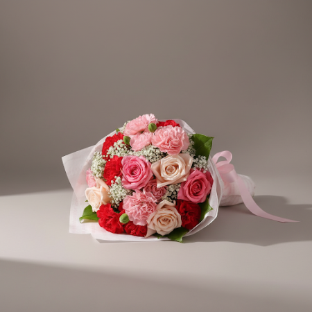 Mix Sweet & Rose Flower Bouquet | Fleurs fraîches