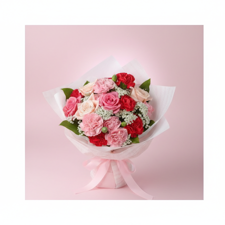 Mix Sweet & Rose Flower Bouquet | Fleurs fraîches