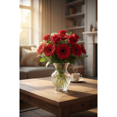 MIX  AND ROSE FLOWER - 11 Mix & Rose Flower Bouquet | Friske blomster online