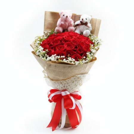 ช่อดอกไม้ Blooms 49 - 7 Blooms 49 ช่อดอกไม้พรีเมียม ดีไซน์หรู | บริการส่งดอกไม้พัทยา