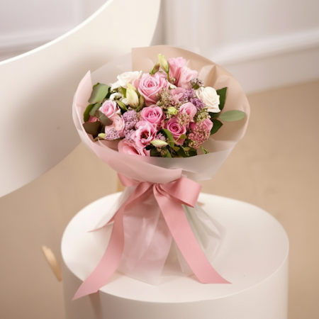 Pastel Grace Bouquet – Elegance in Soft Tones Pastel Grace Bouquet – Elegance in Soft Tones