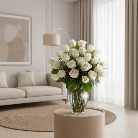 VASE OF 40 ROSES  FLOWERS - 4 Vase of 40 Roses | Fresh Flowers | Same Day DeliveryBrighten any space with our stunning Vase of 4