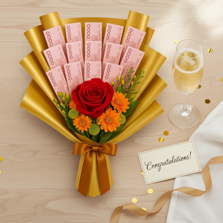 copy of 2,000 Baht Money Bouquet for Special Moments
