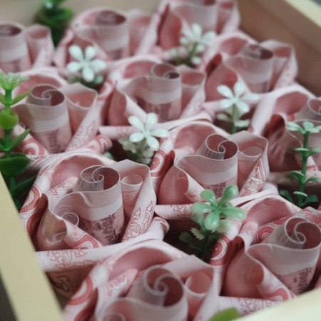 Rose money flower big size (15000 bth) - 21 Rose Money Flower - Big Size (15,000 THB) | San ValentinoSorprendi la tua persona am