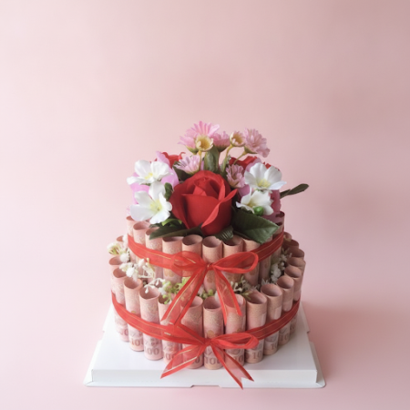 Cake money ( 10000 bth in cake) - 5 케이크 머니: 발렌타인 데이 선물 (10,000 THB)사랑하는 사람을 발렌타인 데이에 Cake money ( 10000 bth in cake)로 놀라게 해보세요! 