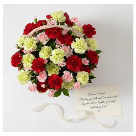 BASKET OF FLOWERS - 3 Basket of Flowers | Flores Frescas y Entrega el Mismo DíaIlumina cualquier espacio con nuestro impresionan