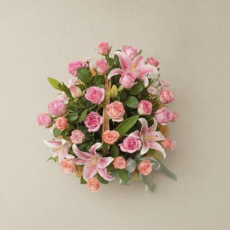BASKET OF FLOWERS 06 - 3 Basket of Flowers 06 | Cestas de Flores FrescasIlumina cualquier espacio con nuestro BASKET OF FLOWERS 
