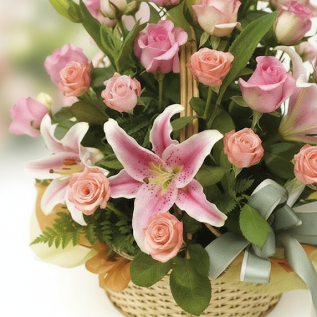 BASKET OF FLOWERS 06 - 5 Basket of Flowers 06 | Cestas de Flores FrescasIlumina cualquier espacio con nuestro BASKET OF FLOWERS 