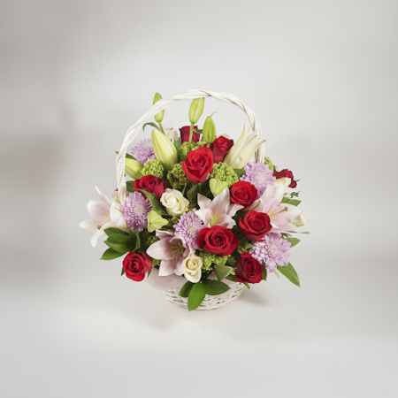 BASKET OF  FLOWERS 08 - 2 BASKET OF FLOWERS 08 | Tuoreet kukkakimput | [Your Brand]Virkistä jokainen tilaisuus BASKET OF FLOWERS