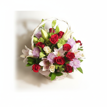 BASKET OF  FLOWERS 08 - 7 BASKET OF FLOWERS 08 | Tuoreet kukkakimput | [Your Brand]Virkistä jokainen tilaisuus BASKET OF FLOWERS