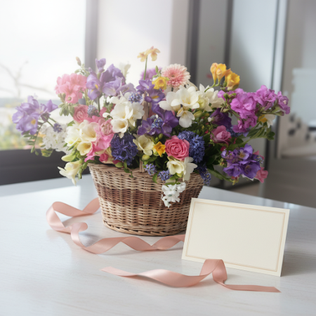 BASKET OF FLOWERS O9 - 2 Basket of Flowers O9 | Verse Bloemen & Cadeaus