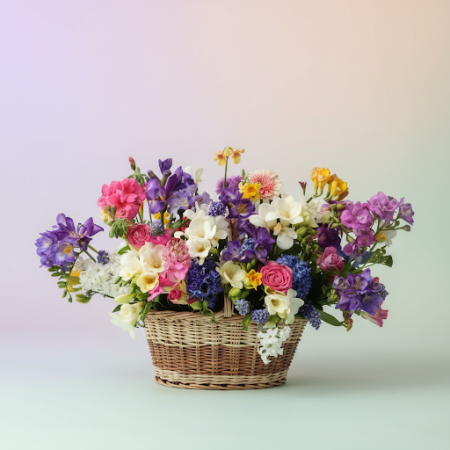 BASKET OF FLOWERS O9 - 6 Basket of Flowers O9 | Verse Bloemen & Cadeaus