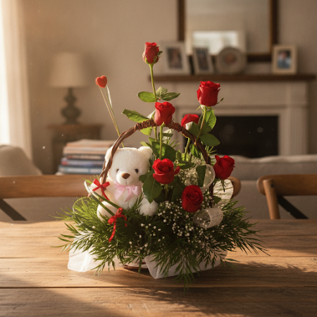 BASKET OF FLOWERS 11 - 3 Basket of Flowers 11 | Fresh Flower Baskets