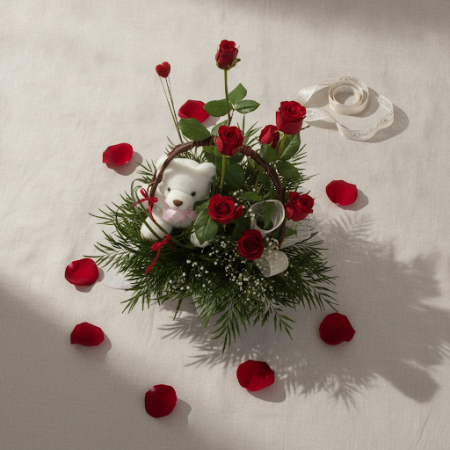 BASKET OF FLOWERS 11 - 4 Basket of Flowers 11 | Fresh Flower Baskets