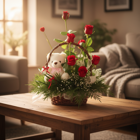 BASKET OF FLOWERS 11 - 7 Basket of Flowers 11 | Fresh Flower Baskets