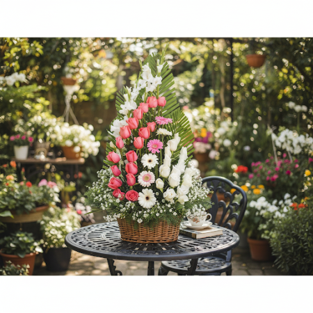 BASKET OF FLOWERS 15 - 3 Basket of Flowers 15 | Cestos de Flores FrescasIlumina calquera espazo co noso BASKET OF FLOWERS 15! Un