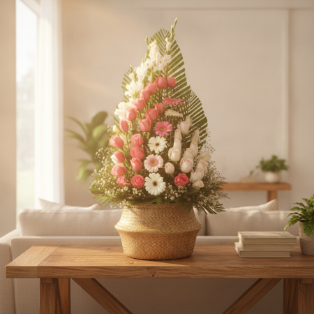 BASKET OF FLOWERS 15 - 5 Basket of Flowers 15 | Cestos de Flores FrescasIlumina calquera espazo co noso BASKET OF FLOWERS 15! Un